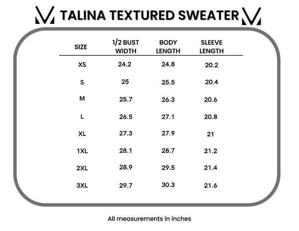 Michelle Mae &quot;Talina&quot; Textured Sweater - Purple