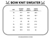 ***PRE-ORDER*** Michelle Mae &quot;Bethany&quot; Bow Knit Sweater - Olive