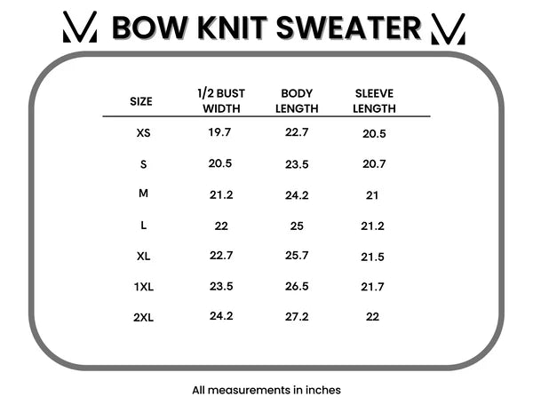 Michelle Mae &quot;Bethany&quot; Bow Knit Sweater - Olive