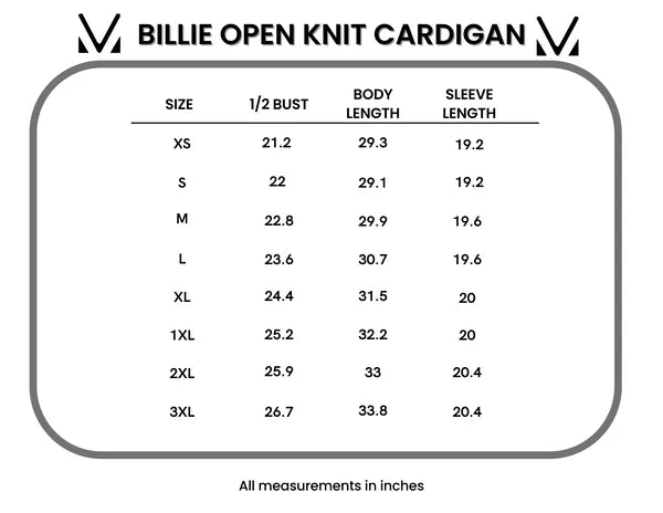 Michelle Mae Billie Open Knit Cardigan - Dusty Purple