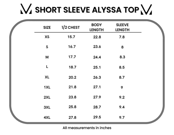 ***PRE-ORDER*** Michelle Mae Short Sleeve Alyssa Top - Yellow