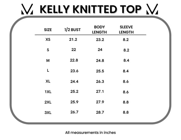 ***PRE-ORDER*** Michelle Mae Kelly Knitted Top - Black