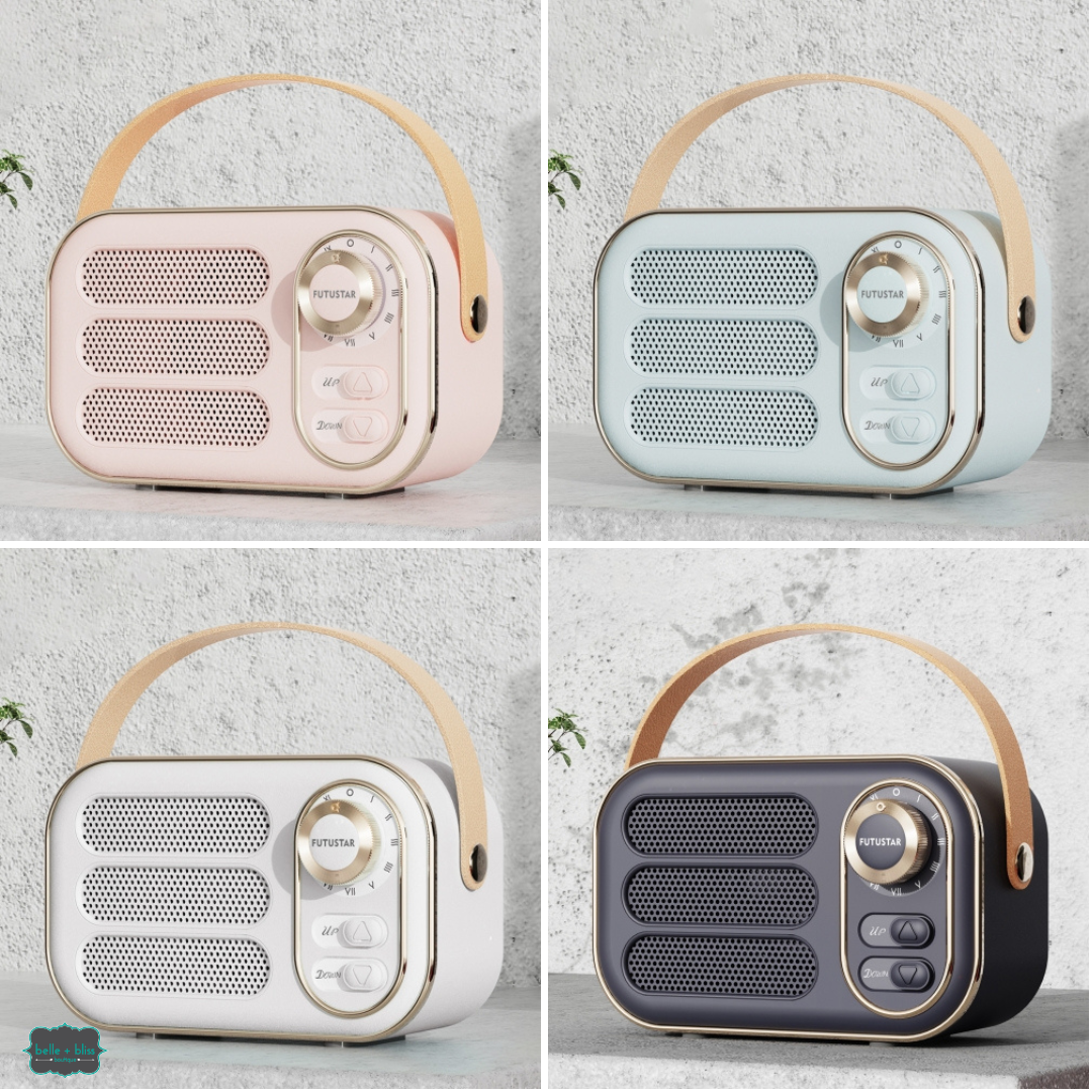 Retro Bluetooth Speaker - Multiple Colours