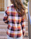 Northern Plaid Button Up Top