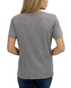 Grace and Lace Notched Neck Washed &amp; Worn Graphic Tee - Wild West