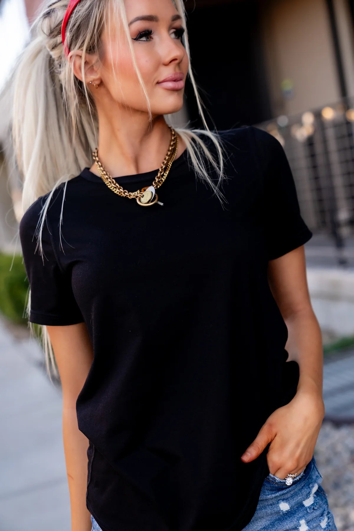 ***PRE-ORDER*** Ampersand Lulu Tee - Onyx