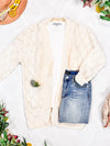 ***PRE-ORDER*** Michelle Mae Open Knit Cardigan - Ivory
