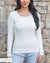 ***PRE-SALE*** Long Length Scoop Neck Long Sleeve Brami - Ivory