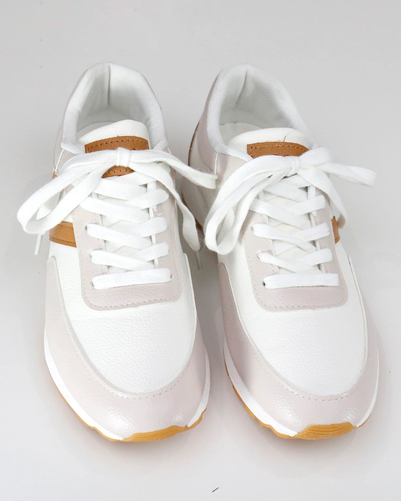 Grace and Lace Street Sneakers - Tan/Nude