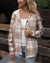 ***PRE-SALE*** Grace and Lace Stretch Flex Hooded Shacket - Mixed Neutral Plaid