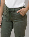 ***PRE-SALE*** Grace and Lace Sueded Twill Cargo Pants - Deep Green