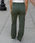 Grace and Lace Sueded Twill Cargo Pants - Deep Green