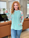 Tara Spring Hoodie - Mint Floral