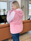 Tara Spring Hoodie - Peachy Pink Stripe