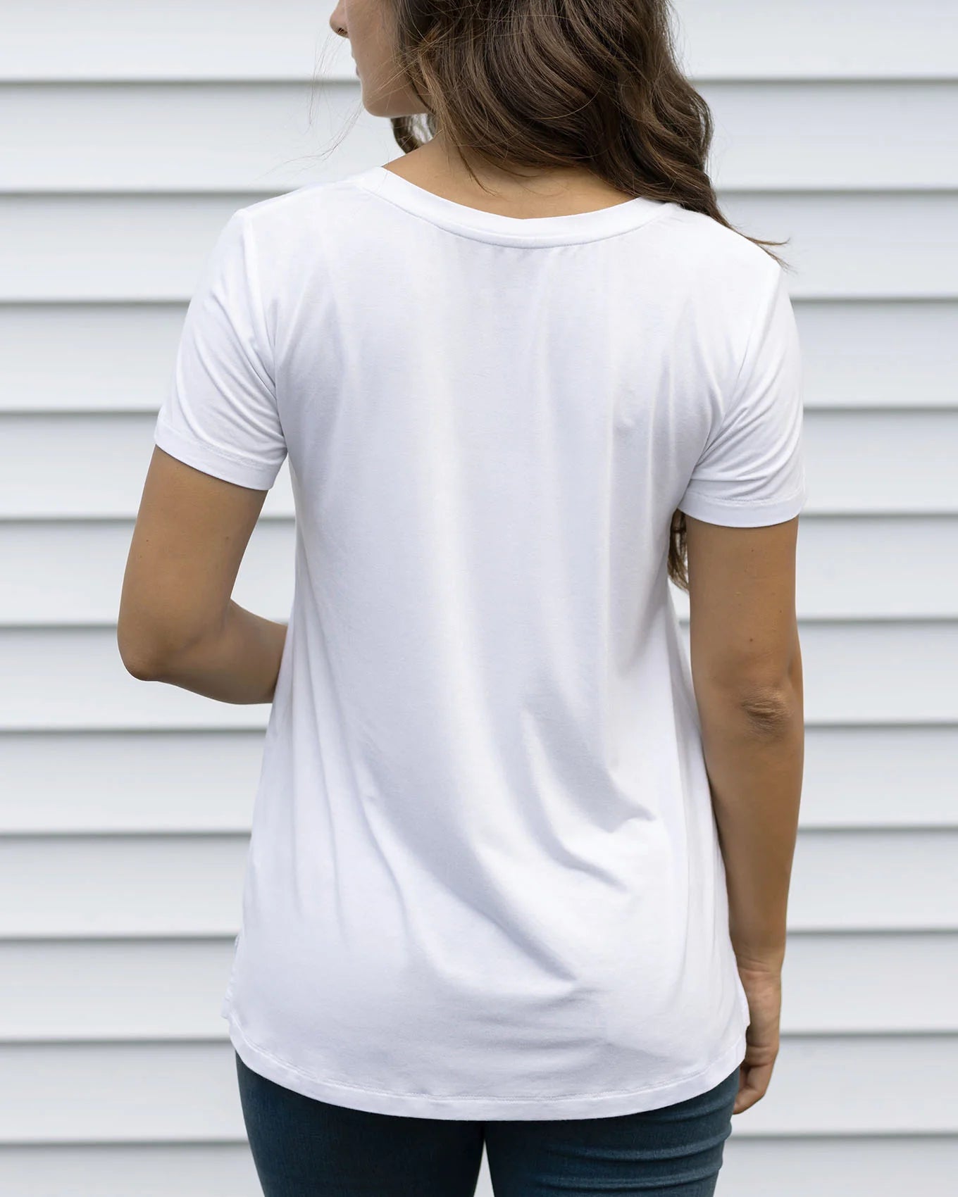 Grace and Lace VIP Favourite Perfect V-Neck Tee - Ivory