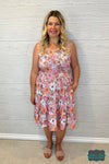 Alena Tiered Dress With Pockets - Pink Floral Dresses &amp; Skirts