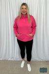 Alicia Half Snap Up Pullover - Fuchsia Tops &amp; Sweaters