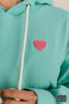 Ampersand University Hoodie - You Are More Than Enough Seafoam Green Tops &amp; Sweaters