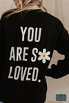 Ampersand University Pullover - You Are So Loved Black Tops &amp; Sweaters