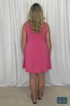 Ashlyn Sleeveless Dress With Pockets - Pink Dresses &amp; Skirts