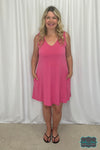 Ashlyn Sleeveless Dress With Pockets - Pink Dresses &amp; Skirts