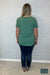 Avalyn V-Neck Tee - Green Tops & Sweaters