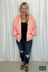 Avril Cozy Zip Up Hoodie - Petal Pink Tops &amp; Sweaters