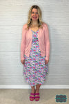 Bloom Floral Midi Dress With Pockets - Lavender