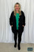 Chelsey Button Up Cardi - Black Tops & Sweaters