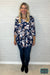 Claire Floral Babydoll - Navy Tops & Sweaters