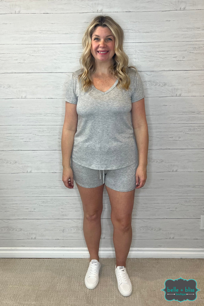 Debbie Short Set - Grey Tops & Sweaters