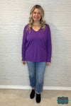 Evelyn Sweater - Purple Tops &amp; Sweaters