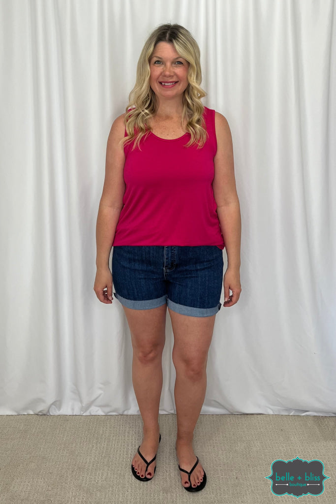 Evie Tank - Hot Pink Tops & Sweaters