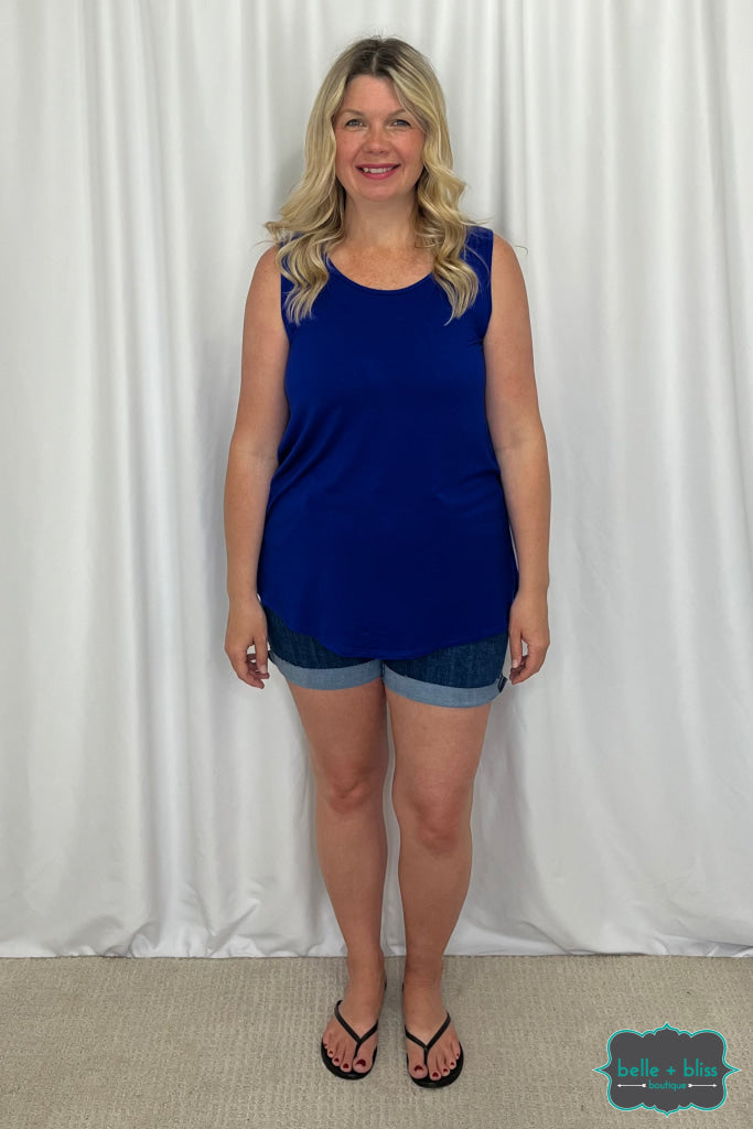 Evie Tank - Royal Blue Tops & Sweaters