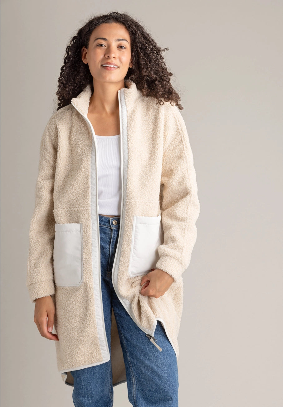 Cori Boucle Fleece Jacket - Oat Cream