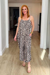 ***PRE-ORDER*** Shirley Baggy Romper with Pockets - Leopard (shipping end of April)