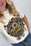 Fleetwood Mac Oversized Graphic Tee - Cream