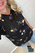 Francine Floral Top - Black Tops & Sweaters