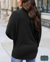 Grace And Lace Buttery Soft Cocoon Cardi - Black Tops &amp; Sweaters