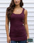 Grace And Lace Perfect Fit Seamless Ribbed Tank - Raisin Tops & Sweaters
