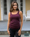 Grace And Lace Perfect Fit Seamless Ribbed Tank - Raisin Tops &amp; Sweaters