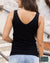Grace And Lace Reversible Perfect Fit Tank - Standard Length Black Tops & Sweaters