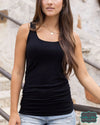 Grace And Lace Reversible Perfect Fit Tank - Standard Length Black Tops &amp; Sweaters