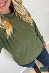 Hilary Pullover Sweater - Olive Tops &amp; Sweaters