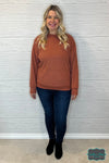 Hilary Pullover Sweater - Terracotta Tops &amp; Sweaters