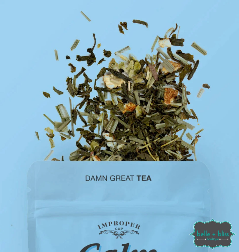 Improper Cup Tea Calm The F Down - Green