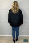 Jazz Longline Oversized Jacket - Black Outerwear
