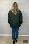 Jazz Longline Oversized Jacket - Olive Outerwear
