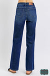 Judy Blue ’Jayden’ High Rise Tummy Control Classic Straight Denim - Dark Wash Bottoms