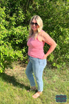 Judy Blue Marley Mid Rise Non Distressed Boyfriend Jeans - Light Wash Bottoms